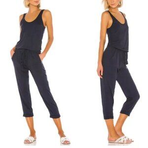 NEW Michael Stars Theo Tank Crop Jumpsuit in Navy Sz. XS